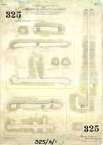Plans and sections of the enterprise quartz mining company golden point ballarat 325. Showing mine shafts going below the surface in horizontal and vertical tunnels