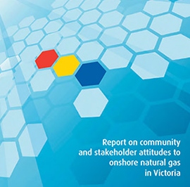 Cover of the Report on community and stakeholder attitudes to onshore natural gas.