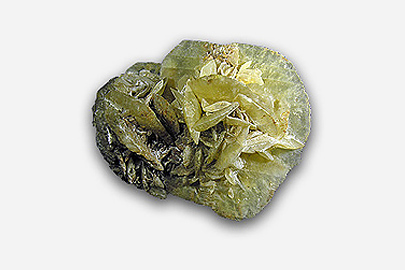 A fragment of gypsum