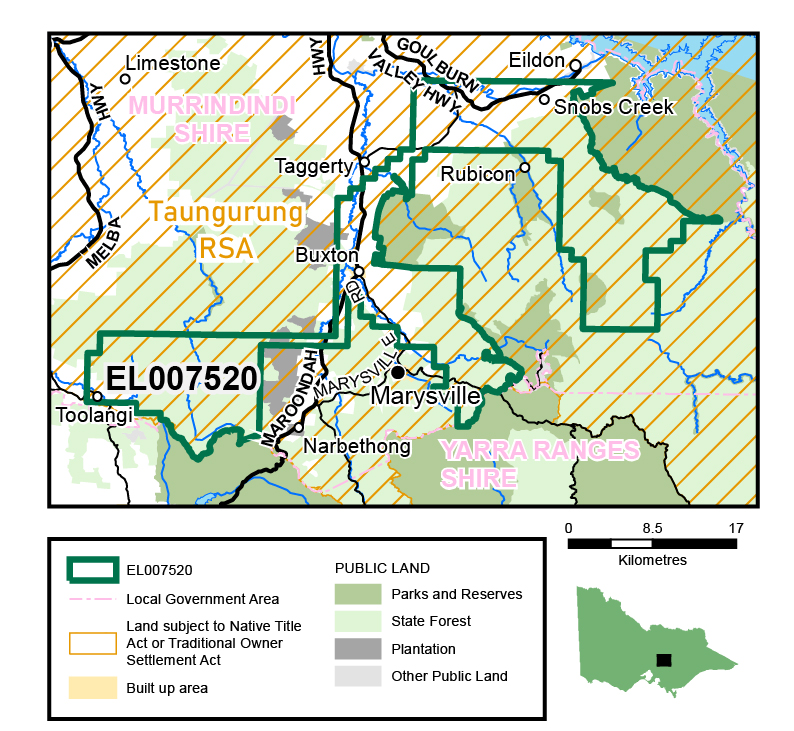 Map of EL007520. Click on map to view a larger version.