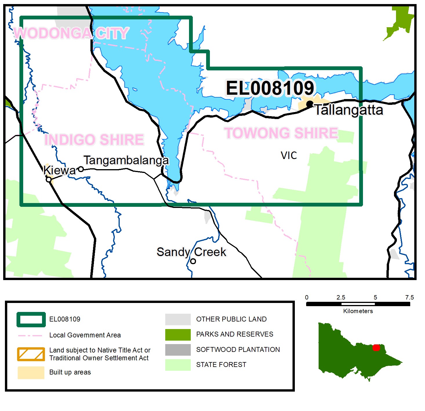 Map of EL008109. Click on map to view a larger version.